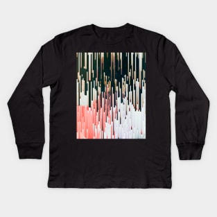 Mountain Glitch #3 - Contemporary Exclusive Modern Design Kids Long Sleeve T-Shirt